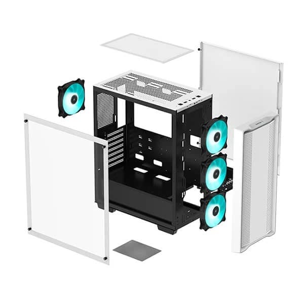 Deepcool CC560 (ATX) Cabinet (White) - 4