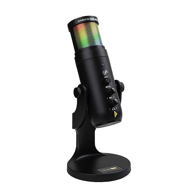 Cosmic Byte Deimos RGB USB Microphone Cardioid Type with Tabletop Stand - 1