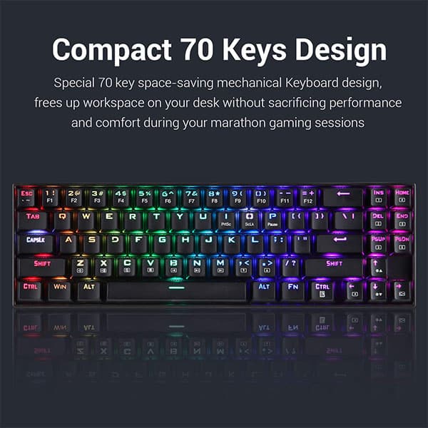 Redragon K599 Deimos Wireless Wired Mechanical Gaming Keyboard - 4