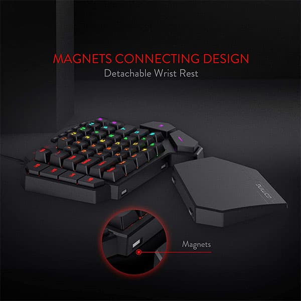 Redragon DITI K585 - ONE HANDED WIRED RGB MECHANICAL KEYBOARD - 5