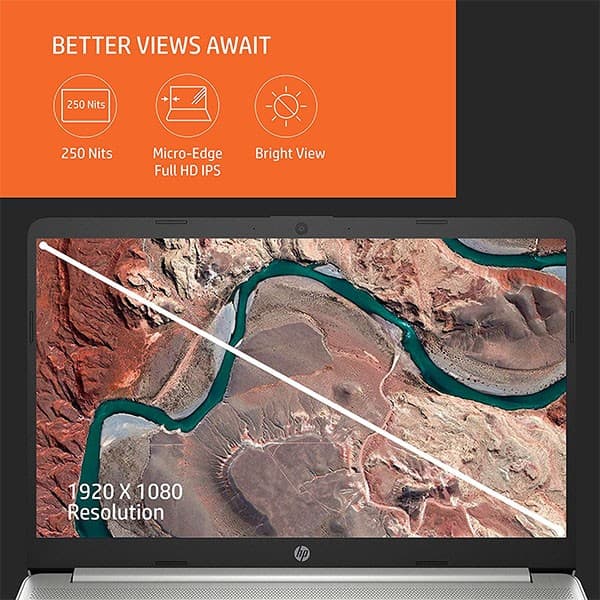 HP 14s fq1092au, AMD Ryzen 5-5500U 14 inches(35cm) FHD, IPS, Micro-Edge Display Laptop (8GB RAM/512GB SSD /Radeon Graphics/Windows 11/Alexa/Backlit Keyboard/MS Office/1.46kg, 14s-fq1092au) + Laptop Bag - 3