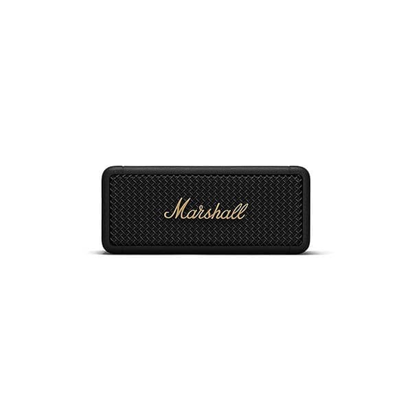 Marshall Emberton 20 Watt Wireless Bluetooth Portable Speaker, (Black and Brass) - 4