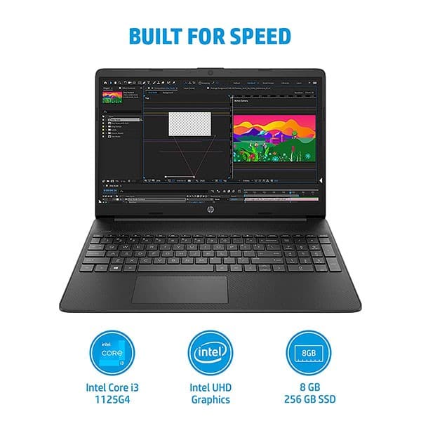 Hp 15S-11Th Gen Intel Core I3 - 8Gb Ram/256Gb Ssd 15.6 Inches (39.6Cm) Fhd,Micro-Edge, Anti-Glare Display (Uhd Graphics/Alexa/Dual Speakers/Fast Charge/Windows 11 Home/Ms Office), 15S- Fq2626Tu + Laptop Bag - 5