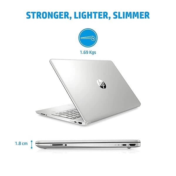 Hp 15S-11Th Gen Intel Core I3- 8Gb Ram/512Gb Ssd 15.6 Inches (39.6Cm) Fhd,Micro-Edge, Anti-Glare Display (Uhd Graphics/Alexa/Dual Speakers/Fast Charge/Windows 11 Home/Ms Office), 15S- Fq2629Tu + Laptop Bag - 2