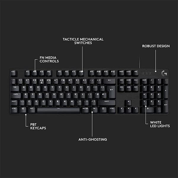 Logitech G413 SE Full Size Mechanical Gaming Keyboard - 3