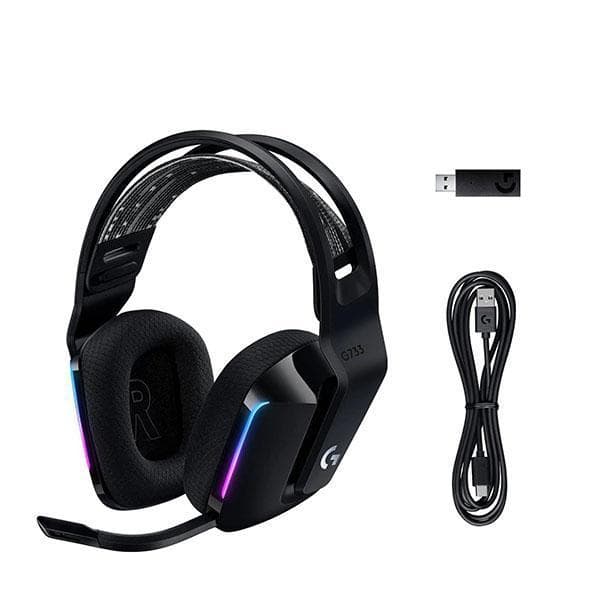 Logitech G733 Lightspeed RGB Gaming Headset - Black - 2