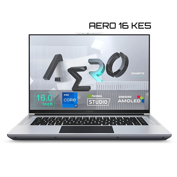 GIGABYTE AERO 16 KE5, 16.0 UHD+ OLED 60Hz, Intel Core i7-12700H 12th Gen, RTX 3060 6GB Graphics, Creator Laptop (16GB DDR5 Memory / Gen4 1TB SSD/ Windows 11 Pro / Home / Office 365/Silver) RP86KE5 + Laptop Bag - 1