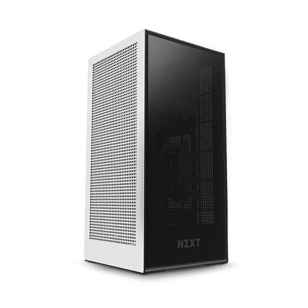NZXT H1 Cabinet With PSU, AIO, And Riser Card - White - 1