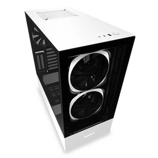 Nzxt H510 Elite Mid-Tower Gaming Cabinet - Matte White - 2