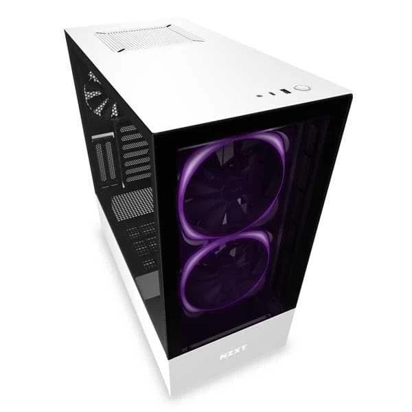 Nzxt H510 Elite Mid-Tower Gaming Cabinet - Matte White - 4
