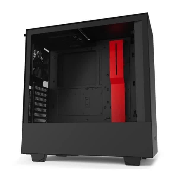 NZXT H510i Mid Tower Cabinet - Black Red - 1