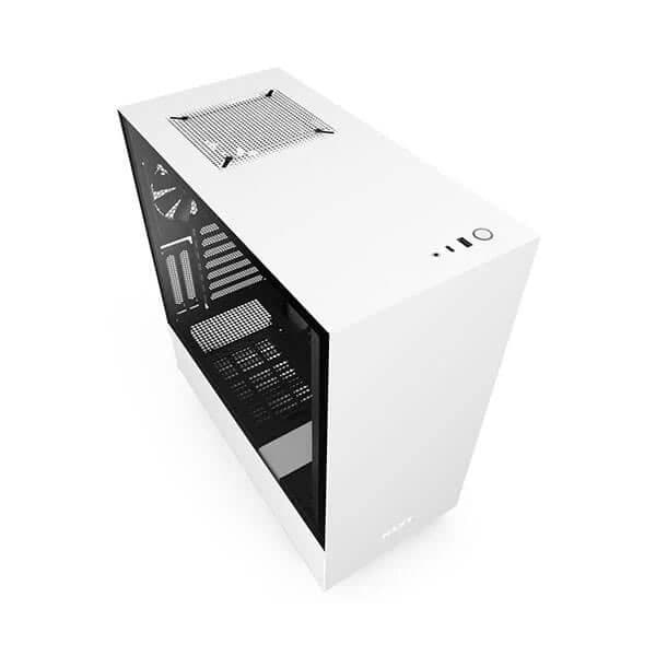 NZXT H510 Mid Tower ATX Cabinet - Matte White - 2