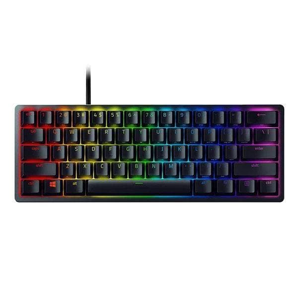 Razer Huntsman Mini Gaming Mechanical Keyboard Clicky Optical Purple Switches Black - 1