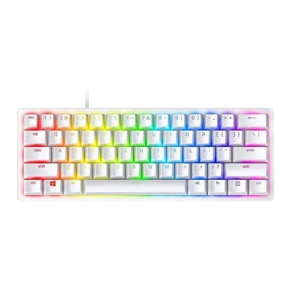 Razer Huntsman Mini Gaming Mechanical Keyboard Linear Red Optical Switches Mercury White - 1