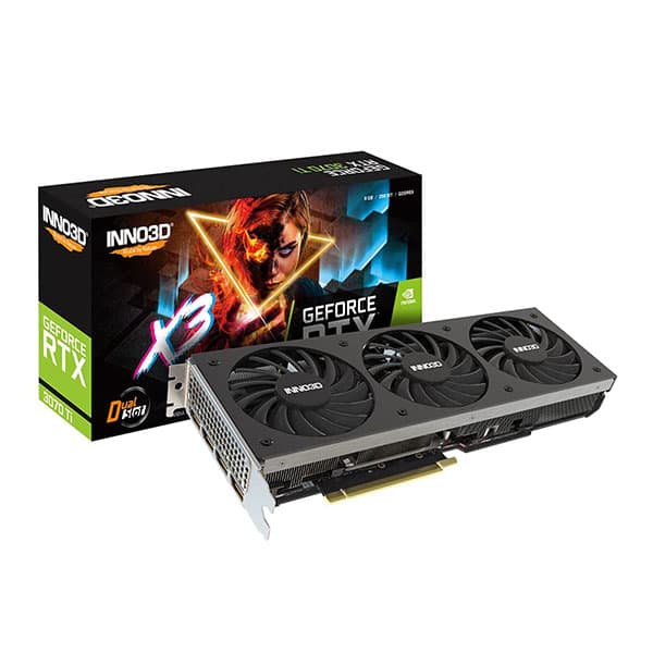 INNO3D NVIDIA GEFORCE RTX 3070 Ti X3 8 GB GDDR6X 256-bit PCI-E 4.0 X16 Gaming Graphics Card - 1