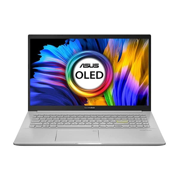 ASUS VivoBook K15 OLED (2021), 15.6" (39.62 cms) FHD OLED, Intel Core i3-1115G4 11th Gen, Thin and Light Laptop (8GB/512GB SSD/Integrated Graphics/Office 2021/Windows 11/Silver/1.8 Kg) K513EA-L313WS + Laptop Bag - 1