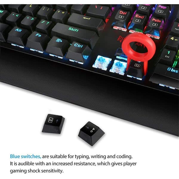 Redragon Kala K557 Mechanical Gaming Keyboard (Black) - 5
