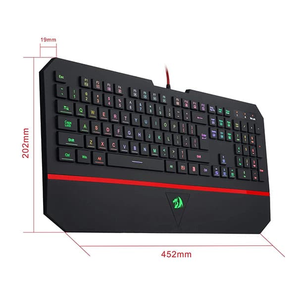 Redragon Karura K502 Wired USB Gaming Keyboard with RGB LED Backlight - 4