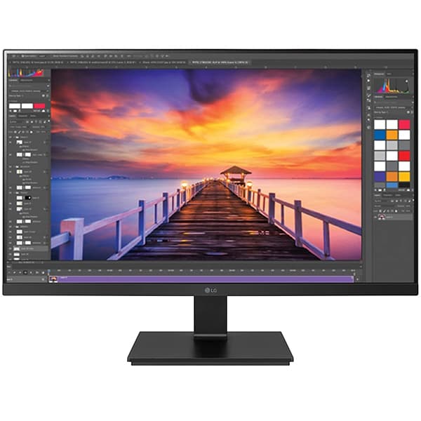 LG - 27Bl650C-B.ATR 27 Inch (69 cm) 1920 X 1080 Pixels USB-C, Taa Certified, LCD, Full Hd IPS Color Calibrated (Srgb 99%), Swivel/Tilt/Height Adjust, Hdmi &amp; Dp, Inbuilt Speaker (Black) - 1