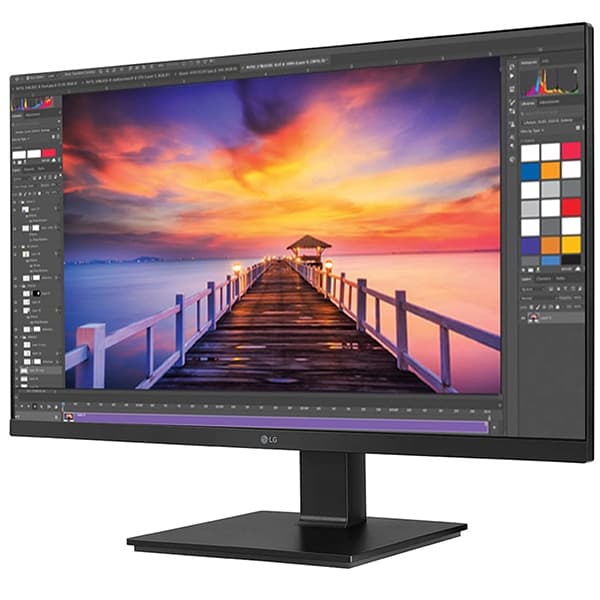 LG - 27Bl650C-B.ATR 27 Inch (69 cm) 1920 X 1080 Pixels USB-C, Taa Certified, LCD, Full Hd IPS Color Calibrated (Srgb 99%), Swivel/Tilt/Height Adjust, Hdmi &amp; Dp, Inbuilt Speaker (Black) - 2