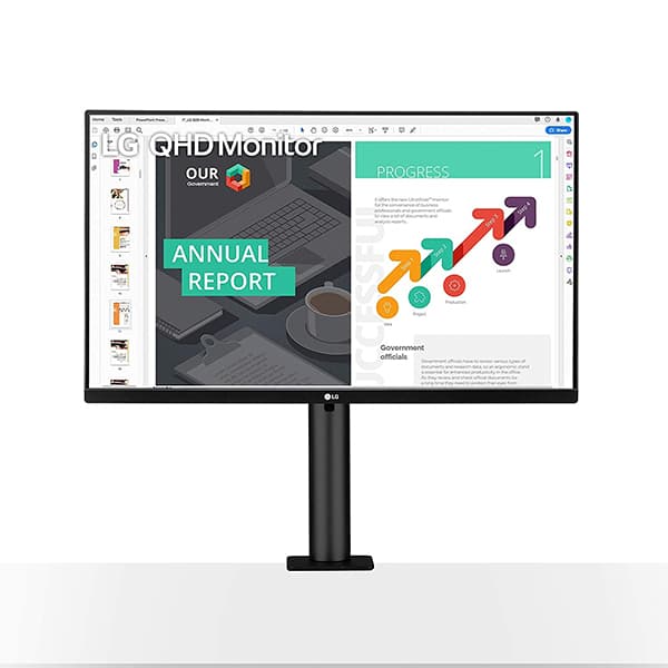 LG 27QN880-B 27" QHD (2560x1440) Ergo IPS Monitor with HDR 10 Compatibility and USB Type-C Connectivity, Black - 3