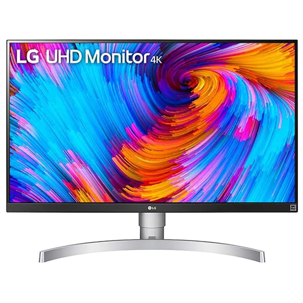 LG 27UL650 68.58 cm (27 inch) 4K-UHD (3840 x 2160) VESA Display HDR 400 Monitor with IPS Panel, Radeon FreeSync, Height/Pivot/Tilt Adjustable Stand, HDMI x 2, Display Port-(White) - 1