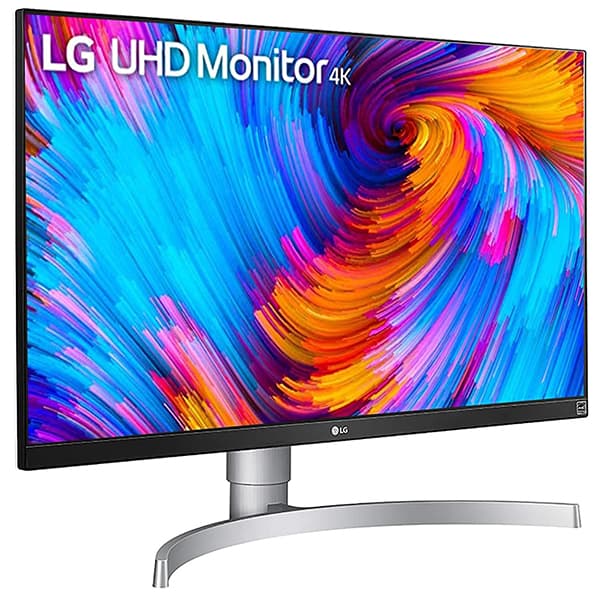 LG 27UL650 68.58 cm (27 inch) 4K-UHD (3840 x 2160) VESA Display HDR 400 Monitor with IPS Panel, Radeon FreeSync, Height/Pivot/Tilt Adjustable Stand, HDMI x 2, Display Port-(White) - 2