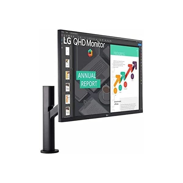 LG 32QP880-B 32'' QHD (2560 x 1440) 75Hz IPS Monitor with USB Type-C and ErgoStand, HDR10 - 2