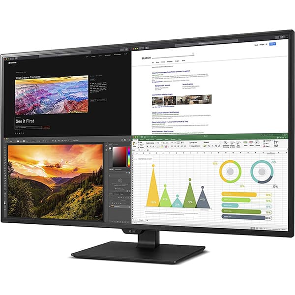 LG 43UN700 43 Inch (107.95 cm) IPS Display with USB Type-C and HDR10, 4 HDMI inputs, 3840 x 2160 pixel Monitor (Black) - 2