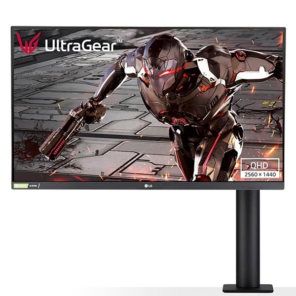 LG Ultragear - 27Gn880 Qhd Nano IPS 27 Inch (68.5 cm) 2560 X 1440 Pixels, Ergonomic Stand Nvidia G-Sync Compatible 144 Hz, 1Ms, HDR 10, Hdmi, Gaming Monitor, Black - 1