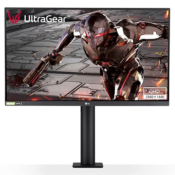 LG Ultragear - 27Gn880 Qhd Nano IPS 27 Inch (68.5 cm) 2560 X 1440 Pixels, Ergonomic Stand Nvidia G-Sync Compatible 144 Hz, 1Ms, HDR 10, Hdmi, Gaming Monitor, Black - 2
