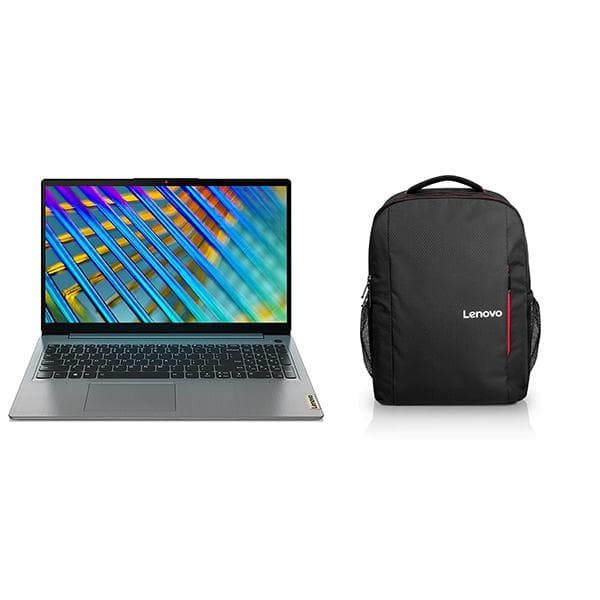 Lenovo IdeaPad Slim 3 81X800J3IN Intel Core i3 11th Gen 15.6" (39.62cm) FHD IPS Thin &amp; Light Laptop (8GB/512GB SDD/Windows 11/Office 2021/2Yr Warranty/3months Game Pass/Platinum Grey/1.7Kg), 81X800J3IN + Laptop Bag - 5