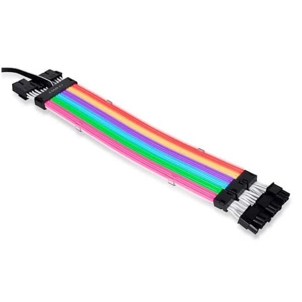 Lian Li Strimer Plus 3X8 V2 24-Pin ARGB GPU Extension Cable - 3