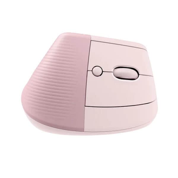 Logitech Lift Vertical Wireless Mouse (Rose) - 2