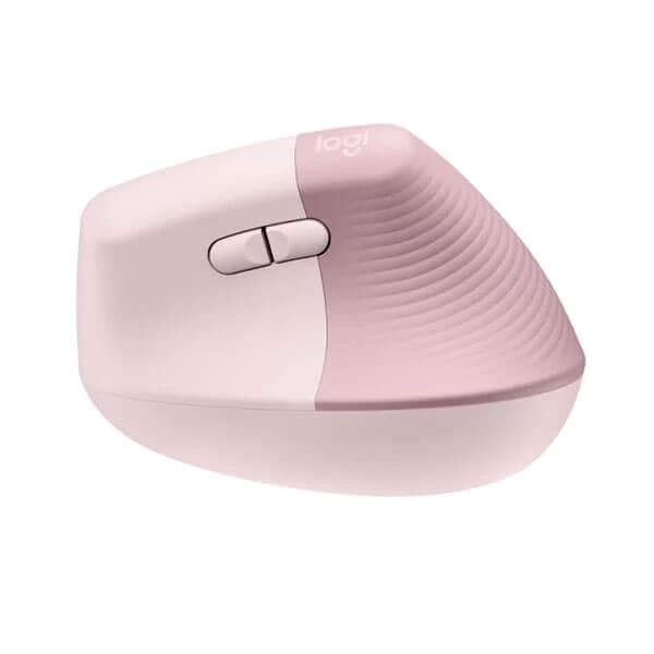 Logitech Lift Vertical Wireless Mouse (Rose) - 4