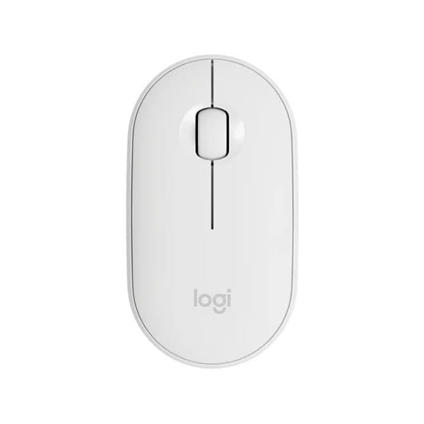 Logitech Pebble M350 Wireless Mouse (White) - 1