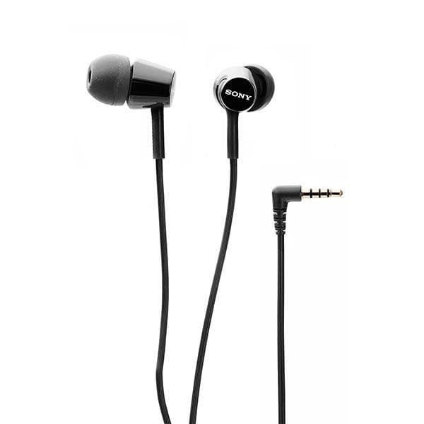 Sony MDR-EX155AP Wired in Ear Headphone with Mic - Black - 4