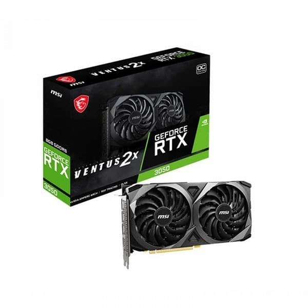 MSI GEFORCE RTX 3050 VENTUS 2X 8GB OC GDDR6 Graphic Card - 1