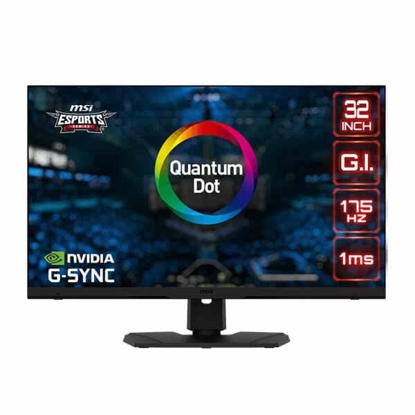 MSI Optix MPG321QRF QD 32 Inch Rapid IPS 175Hz Quantum Dot Intelligent Gaming Monitor - 1
