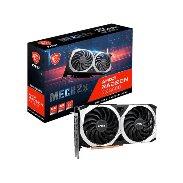 MSI RX 6600 Mech 2X 8GB Graphics Card - 1