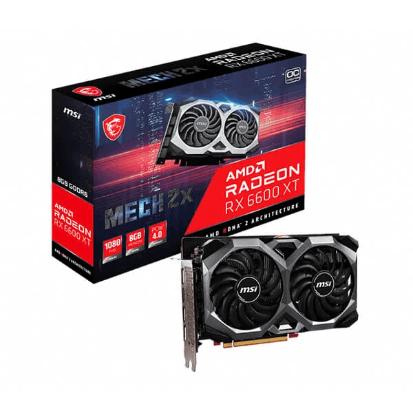 MSI RX 6600 XT Mech 2X OCV1 8GB Graphics Card - 1