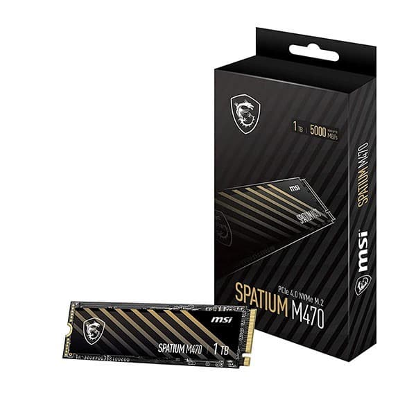 MSI SPATIUM M470 PCIe 4.0 NVMe M.2 1TB Solid State Drive - 1