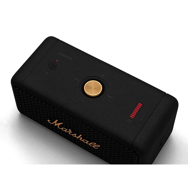 Marshall Emberton 20 Watt Wireless Bluetooth Portable Speaker, (Black and Brass) - 5