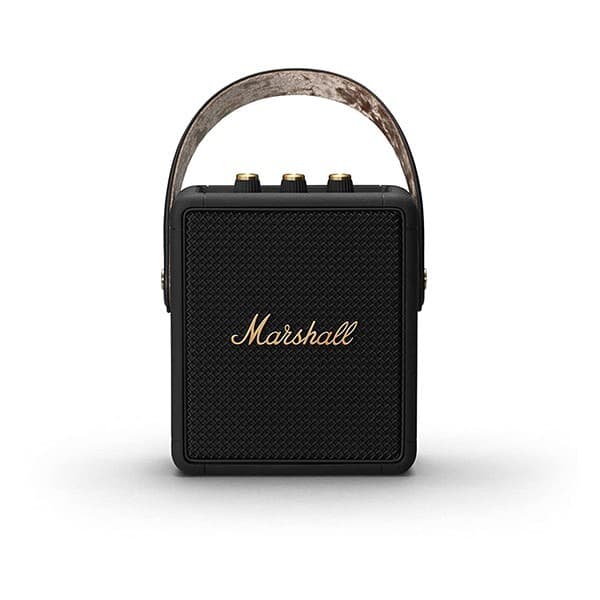 Marshall Stockwell II Wireless Bluetooth Portable Speaker (Black and Brass)