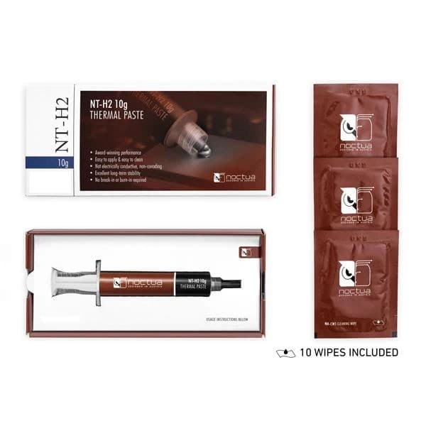 Noctua NT-H2 10g Thermal Compound Paste incl. 10 Cleaning Wipes - 2