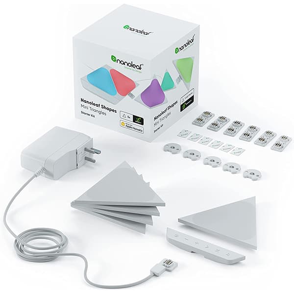 Nanoleaf Shapes Mini Triangles Light Panel Starter Kit (5 Panels), multicolor (rgbw) - 1