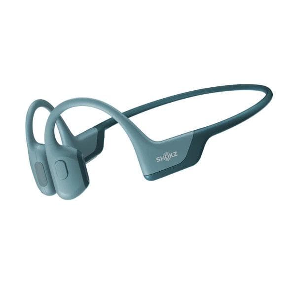 Shokz OpenRun Pro Premium Bone Conduction Open-Ear Bluetooth Sport Headphones (Blue)