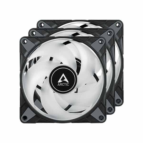 Arctic P12 PWM PST ARGB Cabinet Fan (Triple Pack) - 2