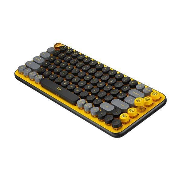 Logitech POP Keys Mechanical Wireless Keyboard - Yellow Blast - 3