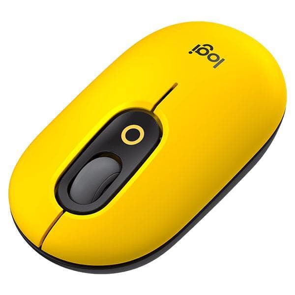 Logitech POP Mouse Wireless Silent Touch - Yellow Blast - 2